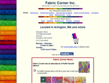 Tablet Screenshot of fabriccornerinc.com
